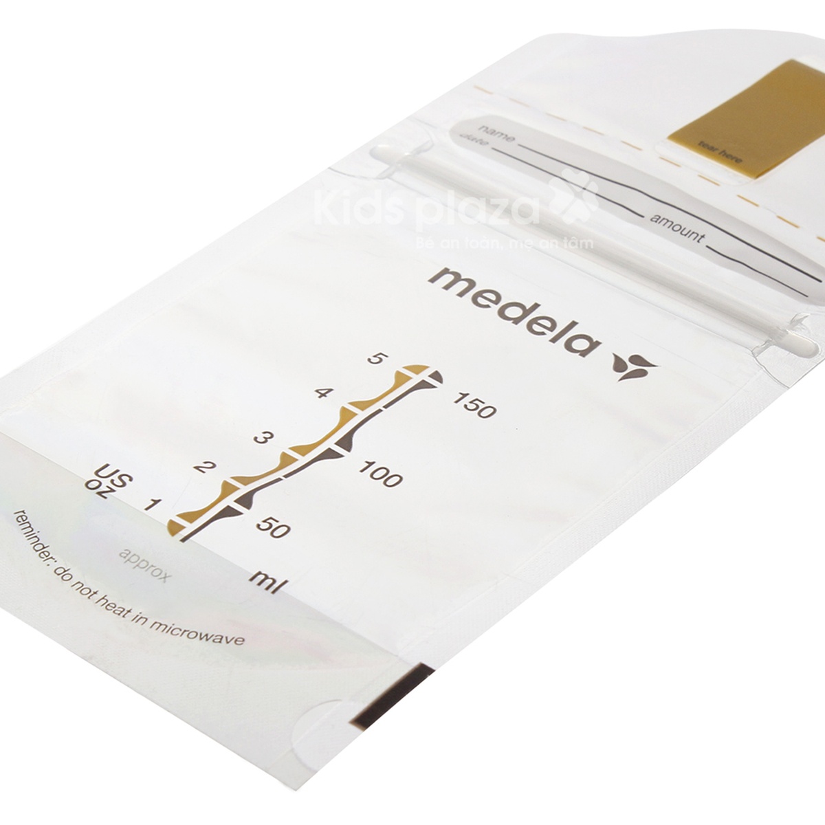 Túi trữ sữa Medela 20 túi - góc nghiêng