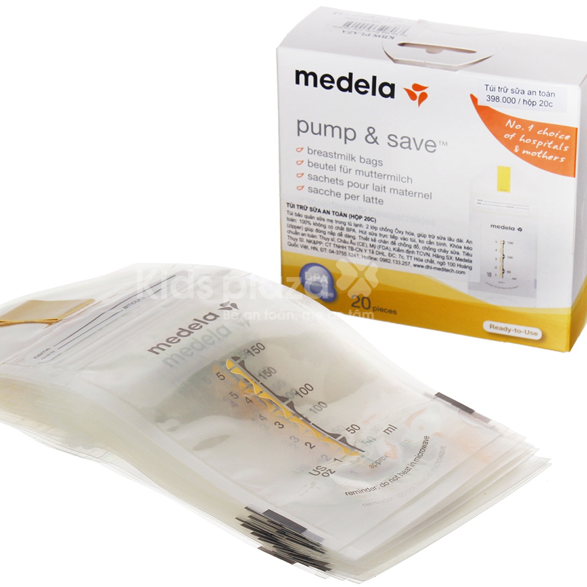 Túi trữ sữa Medela 20 túi - hình 6