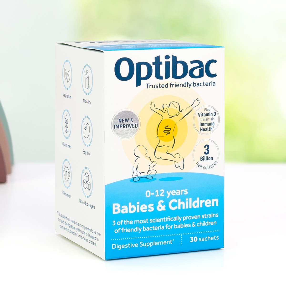 Men vi sinh cho bé Optibac Probiotics Babies và Children (Hộp 30 gói) - hình 6