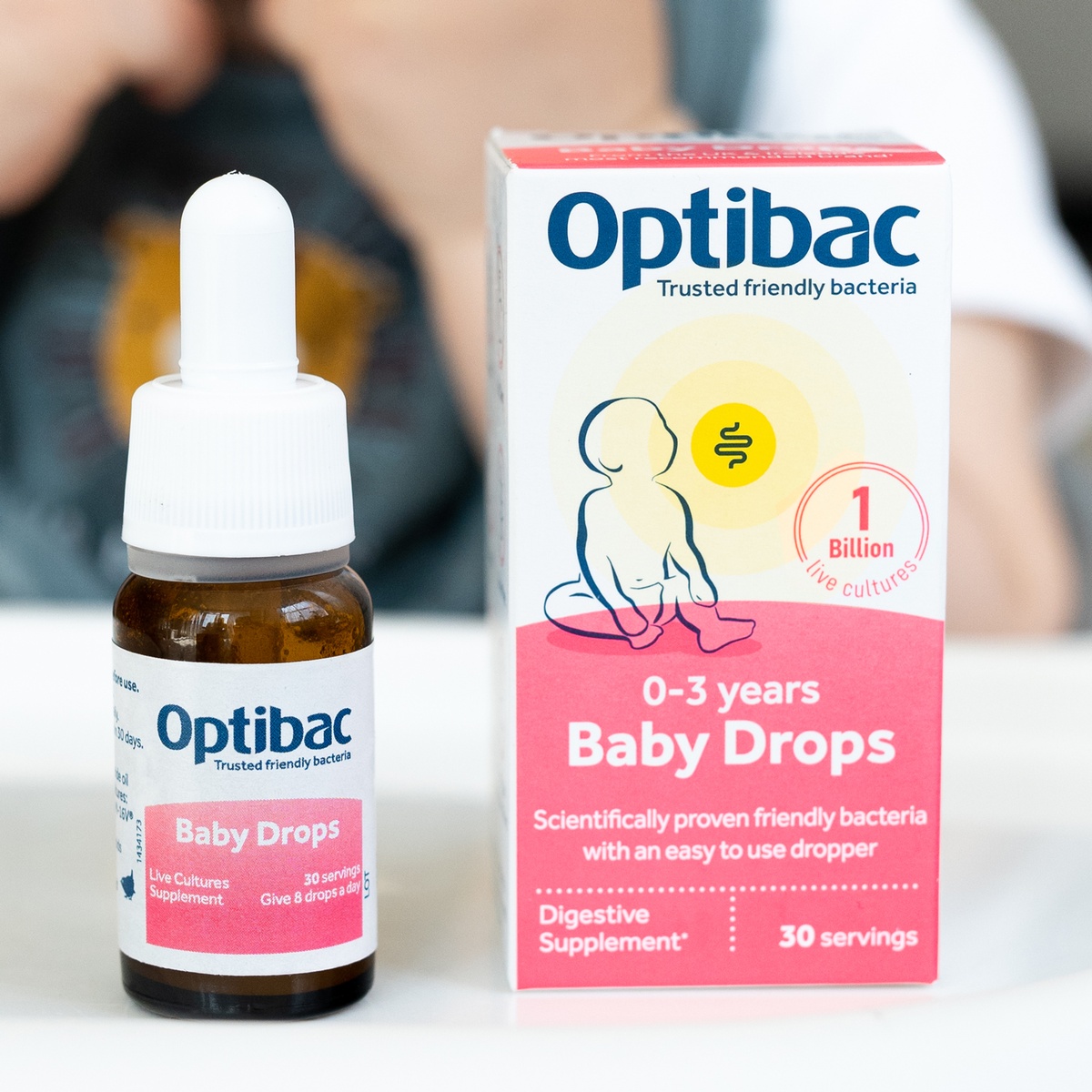 Men vi sinh cho bé Optibac dạng giọt (10ml) - mặt trái