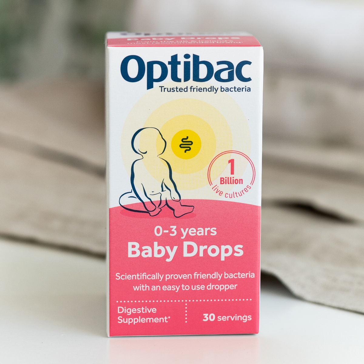 Men vi sinh cho bé Optibac dạng giọt (10ml) - góc nghiêng