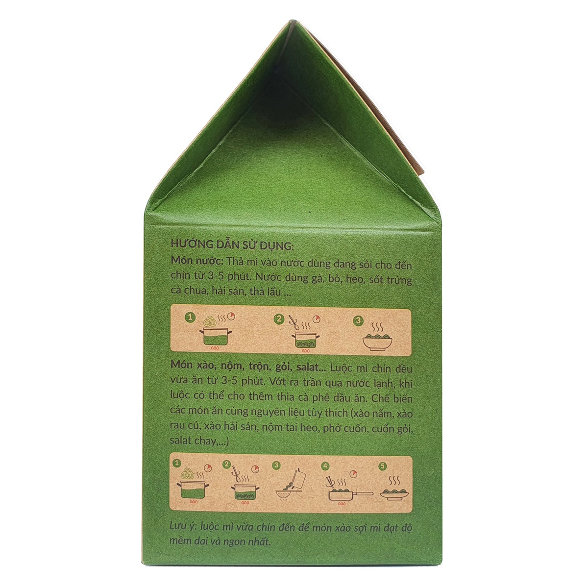 Mì ăn dặm cải bó xôi Organic Anpaso 300g - mặt sau