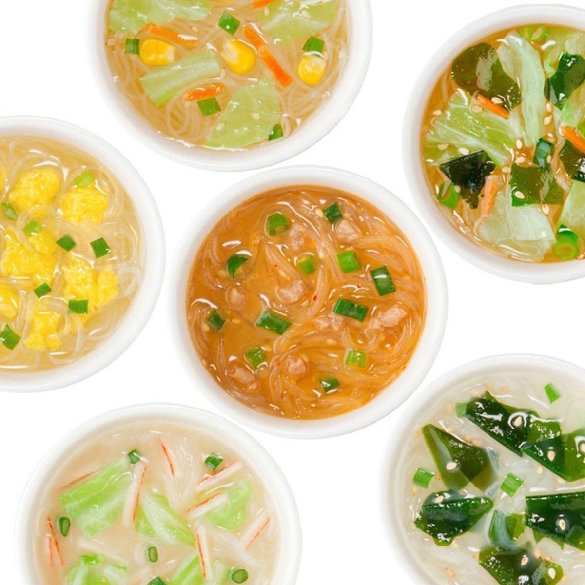 Miến ăn liền Hikari Miso (12 gói - 6 vị) - mặt trái