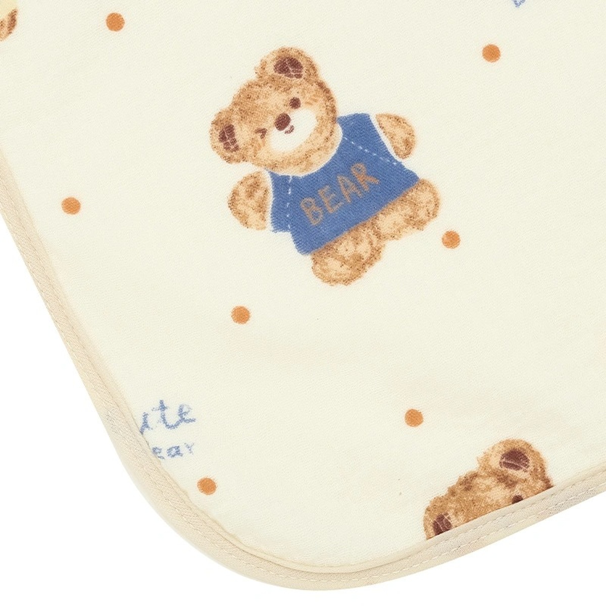 Miếng lót chống thấm Muslin Topkids 80x100cm - mặt phải