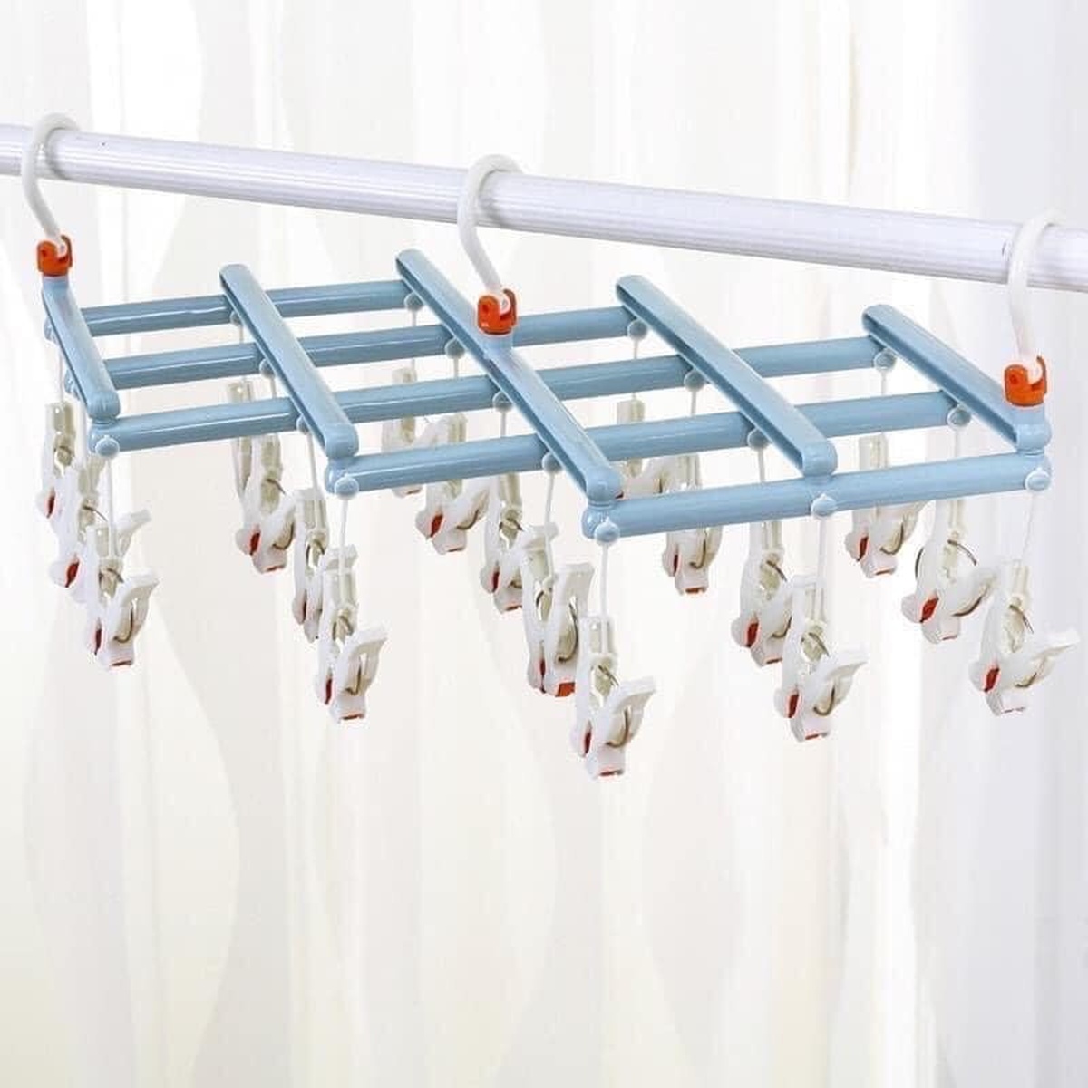 Móc chùm nhựa 29 kẹp AC - mặt trái
