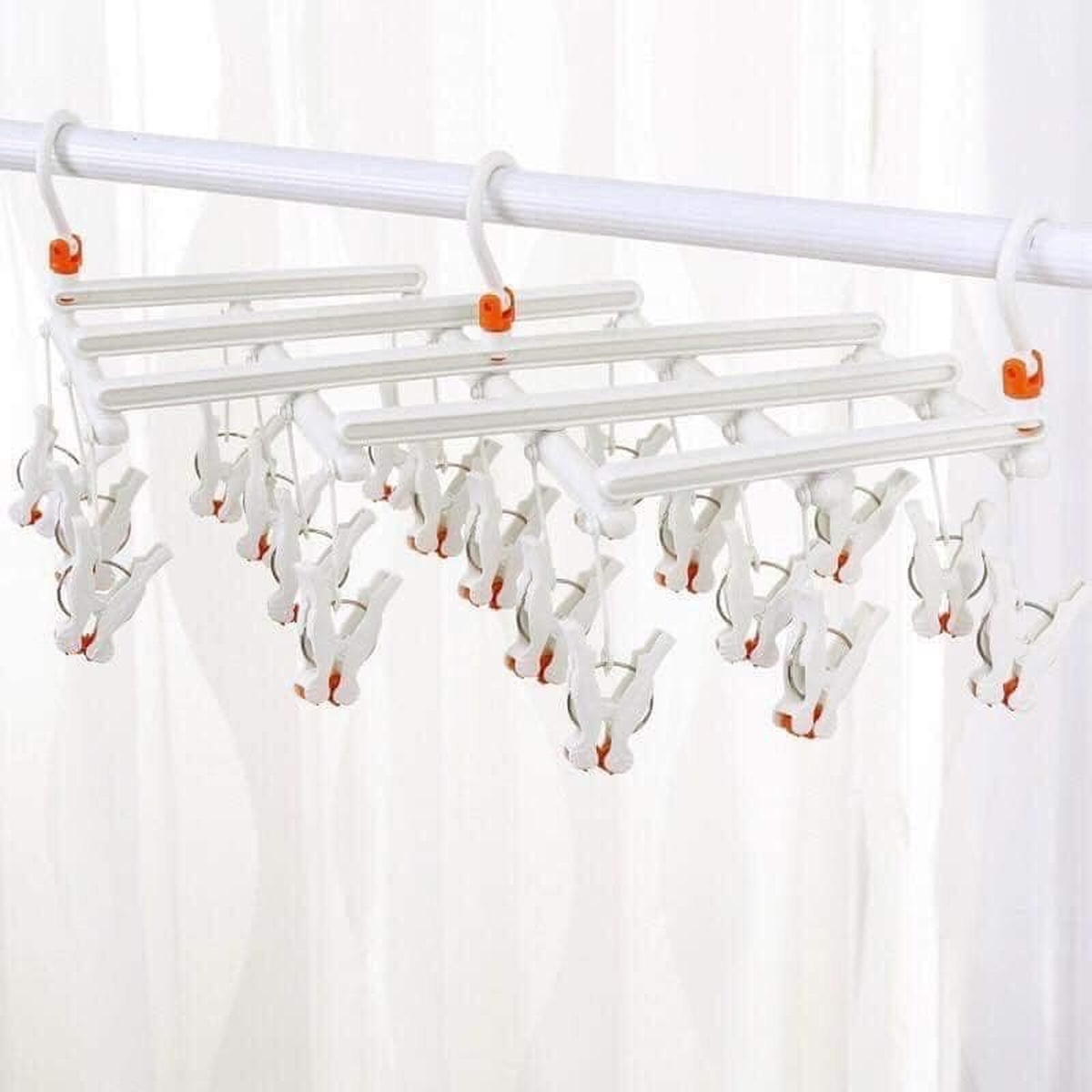 Móc chùm nhựa 29 kẹp AC - mặt phải