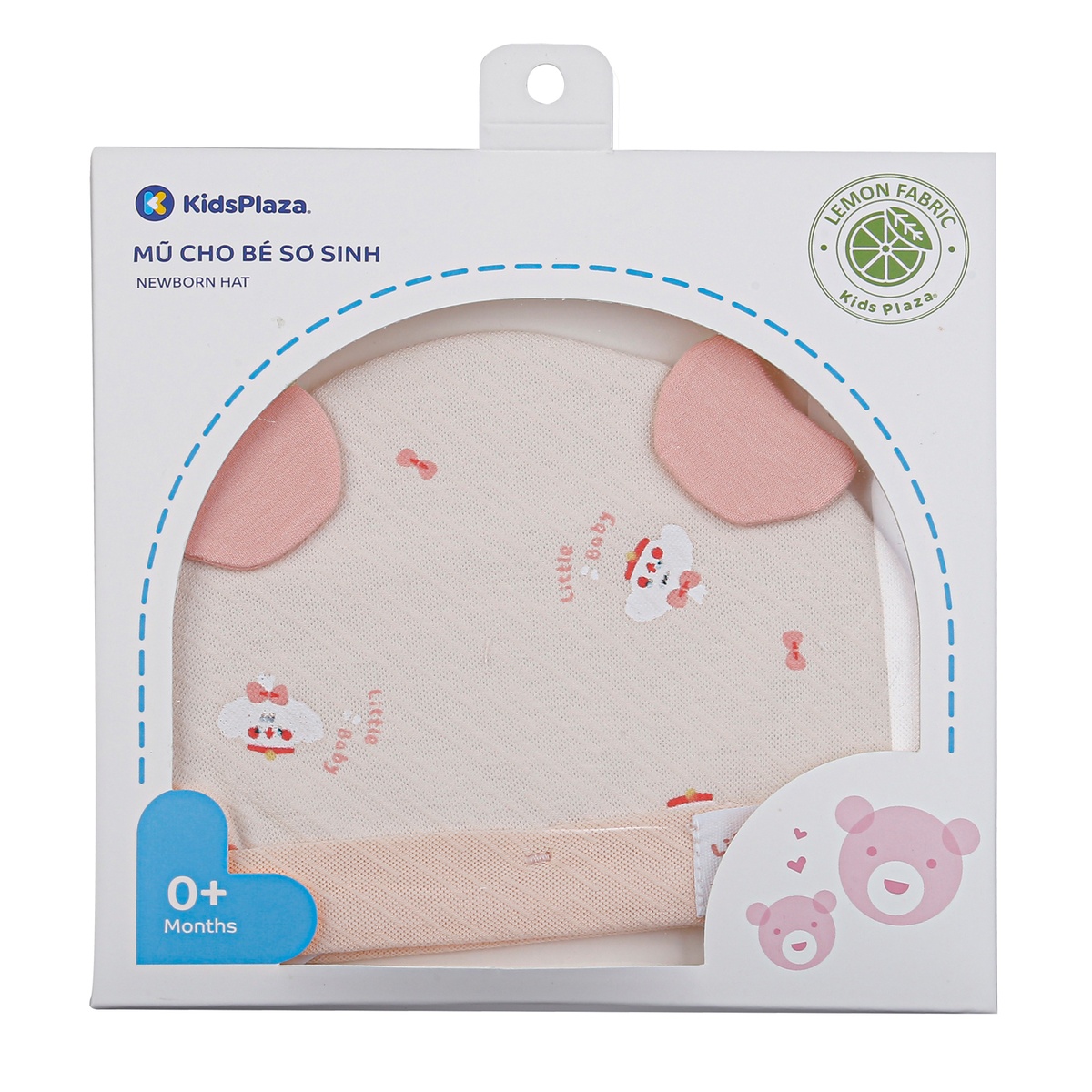Mũ KidsPlaza in gấu HN24T (Hồng) - mặt phải