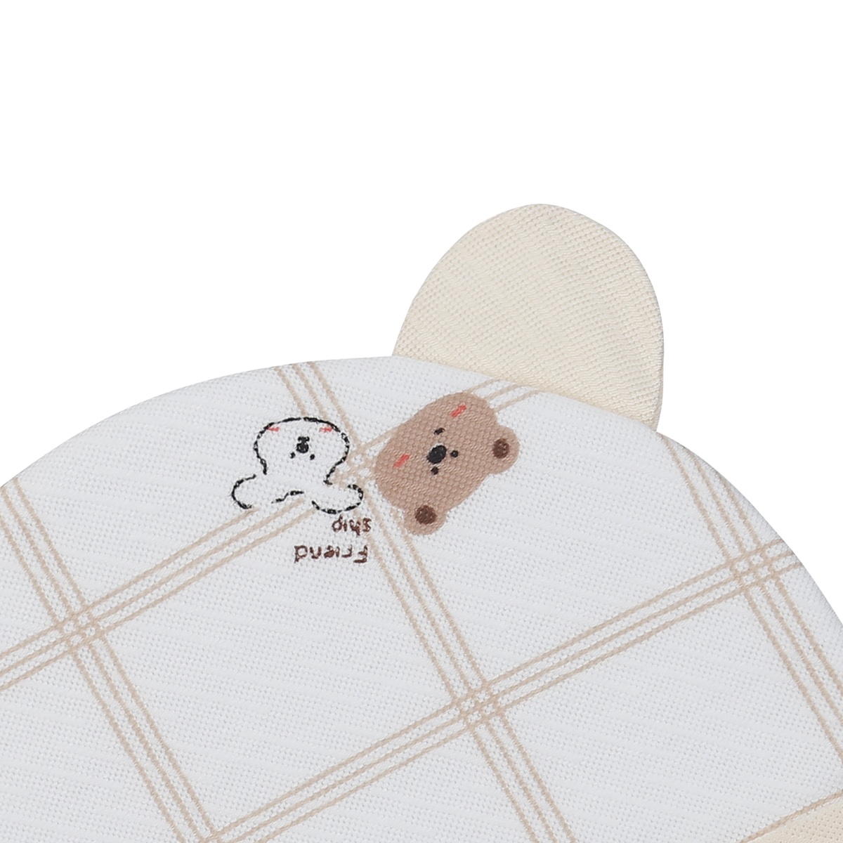 Mũ sơ KidsPlaza caro HN24T (Be) - mặt phải