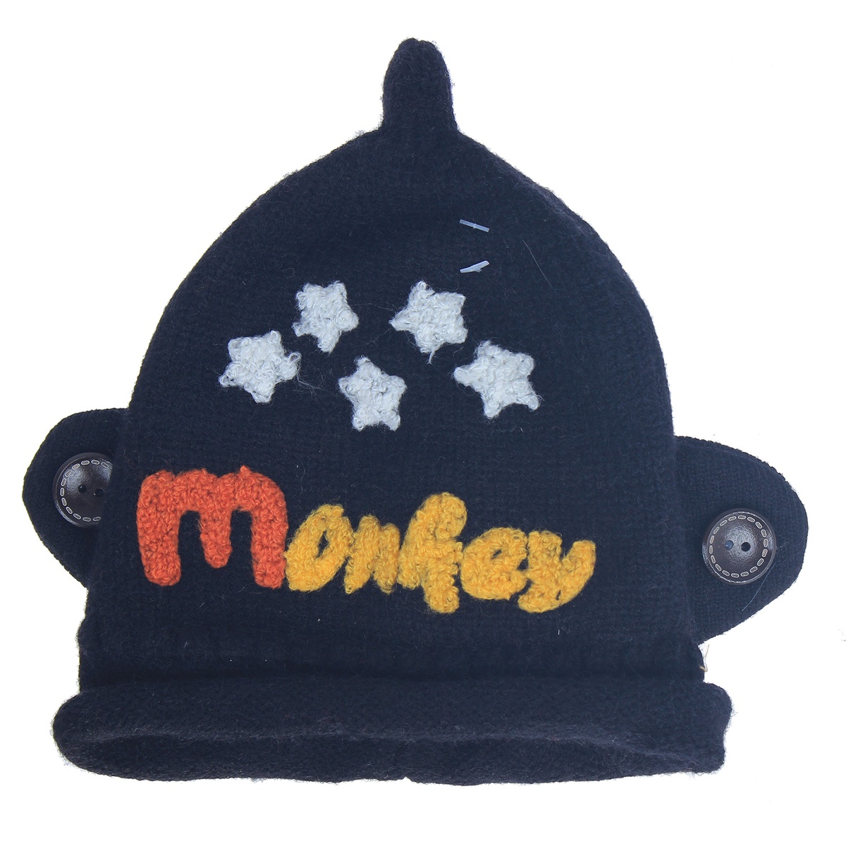 Mũ len chụp tai in chữ Monkey