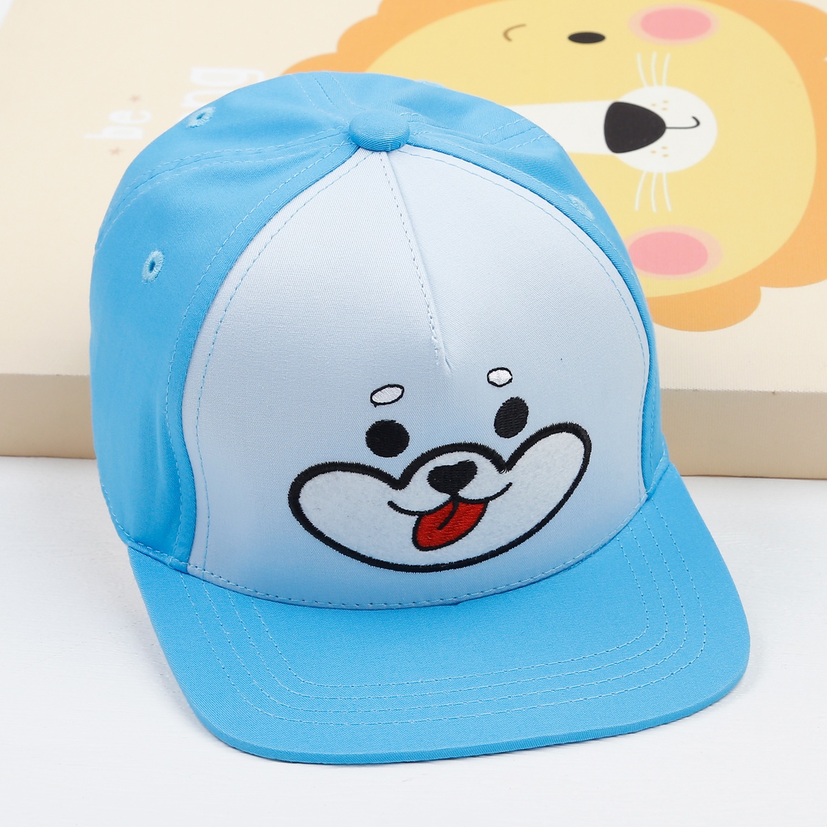 Mũ lưỡi trai bé trai KidsPlaza thêu mặt cún DN23H (Xanh dương)