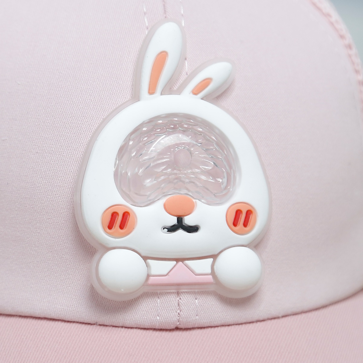 Mũ lưỡi trai KidsPlaza thỏ 2 tai 25K-H24 Size 50 (Hồng) - mặt trái