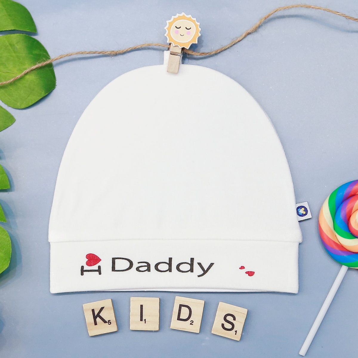 Mũ Otis Daddy KidsPlaza ND22H Trắng  - mặt phải
