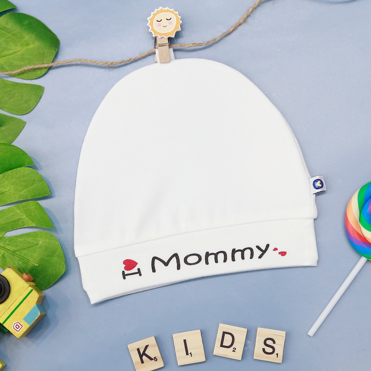Mũ Otis mommy KidsPlaza ND22H Trắng - mặt phải