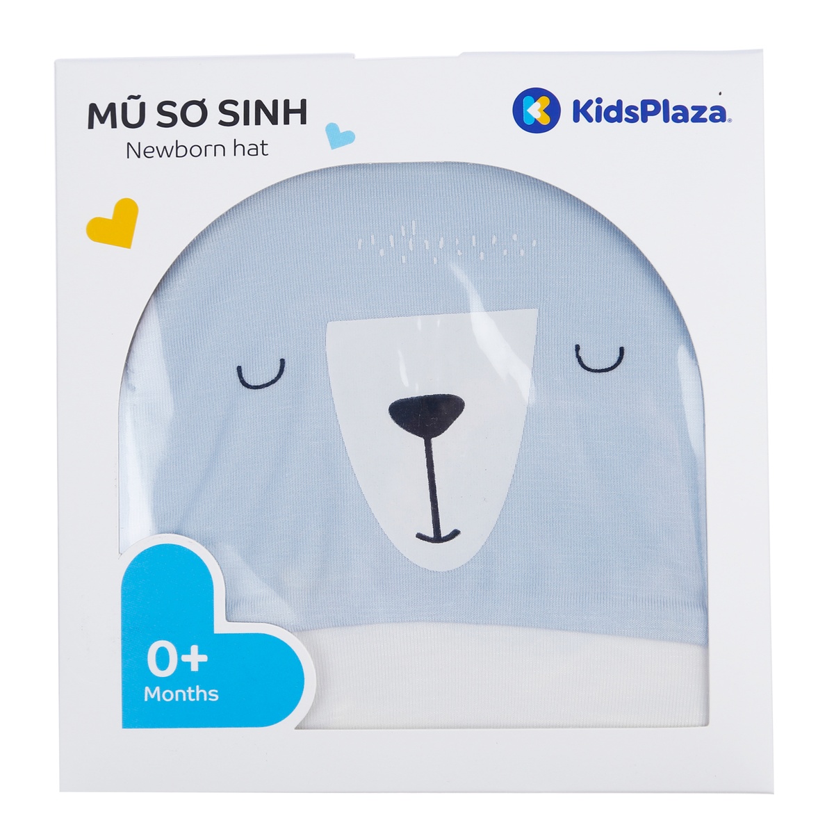 Mũ sơ sinh bé trai Otis KidsPlaza ND21T (Xanh Trắng) - mặt sau