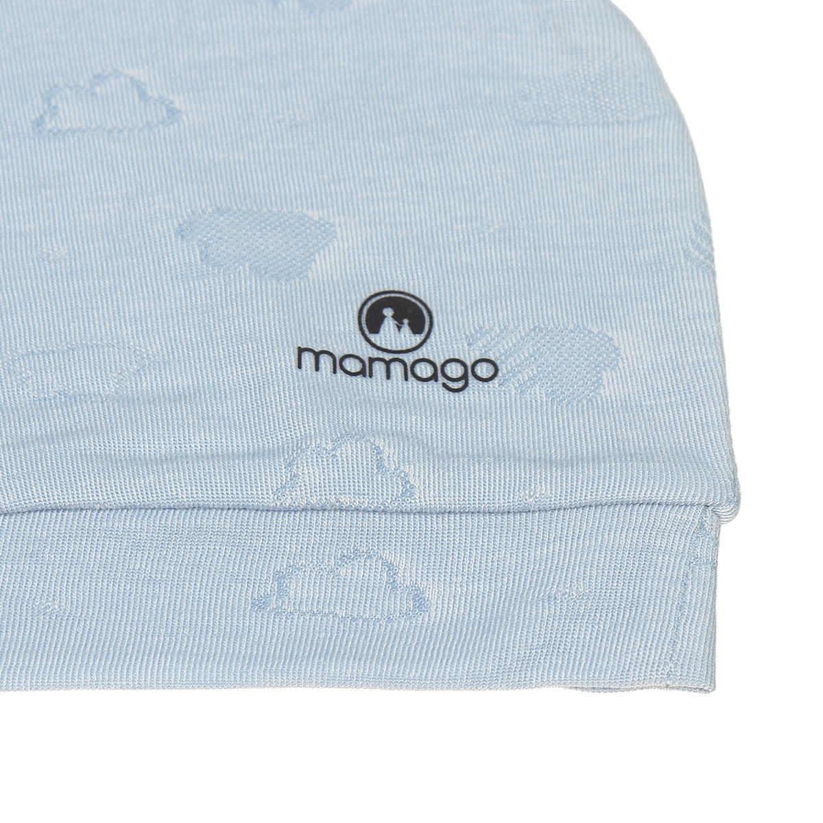 Mũ sơ sinh neil xanh dương mamago HN20H - mặt sau