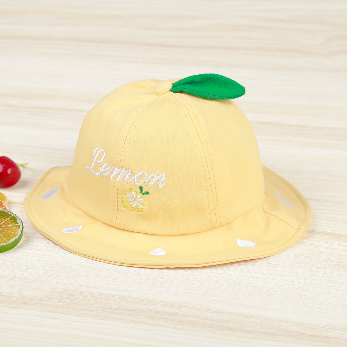 Mũ thời trang Kids Plaza 22K Lemon vàng (2-4Y) - mặt trái