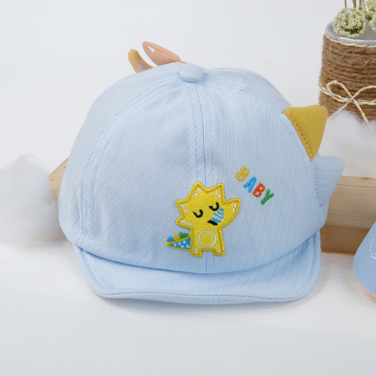 Mũ thời trang Kids Plaza lưỡi trai hình cáo 23K-H01 màu xanh s48