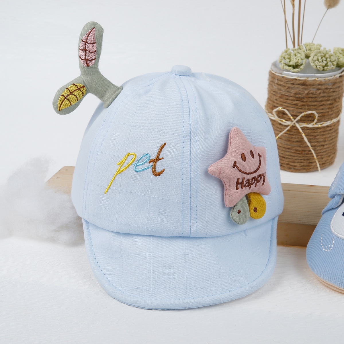 Mũ thời trang Kids Plaza lưỡi trai hình sao 23K-H02 xanh s48