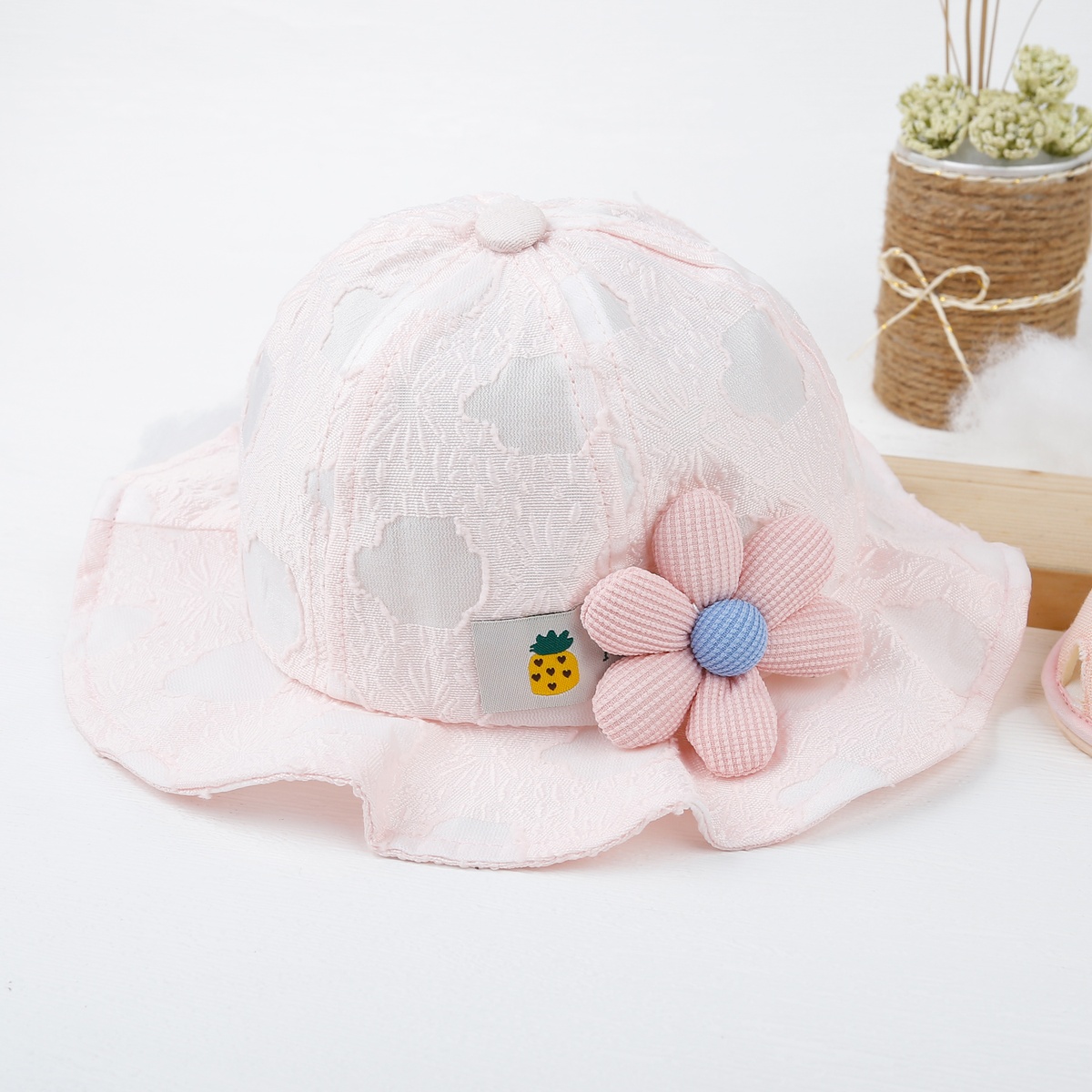 Mũ thời trang KidsPlaza đính hoa 23K-H11 s50 (Hồng)