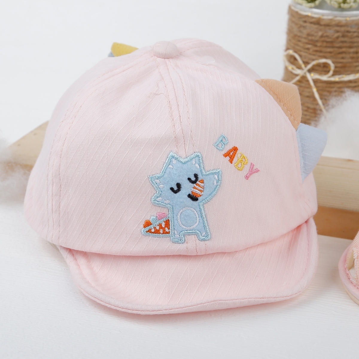 Mũ thời trang KidsPlaza lưỡi trai hình cáo 23K-H01 s48 (Hồng)