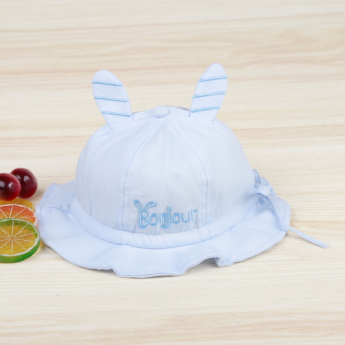 Mũ vành KidsPlaza 2 tai bonjour 22K-H08 (Xanh)