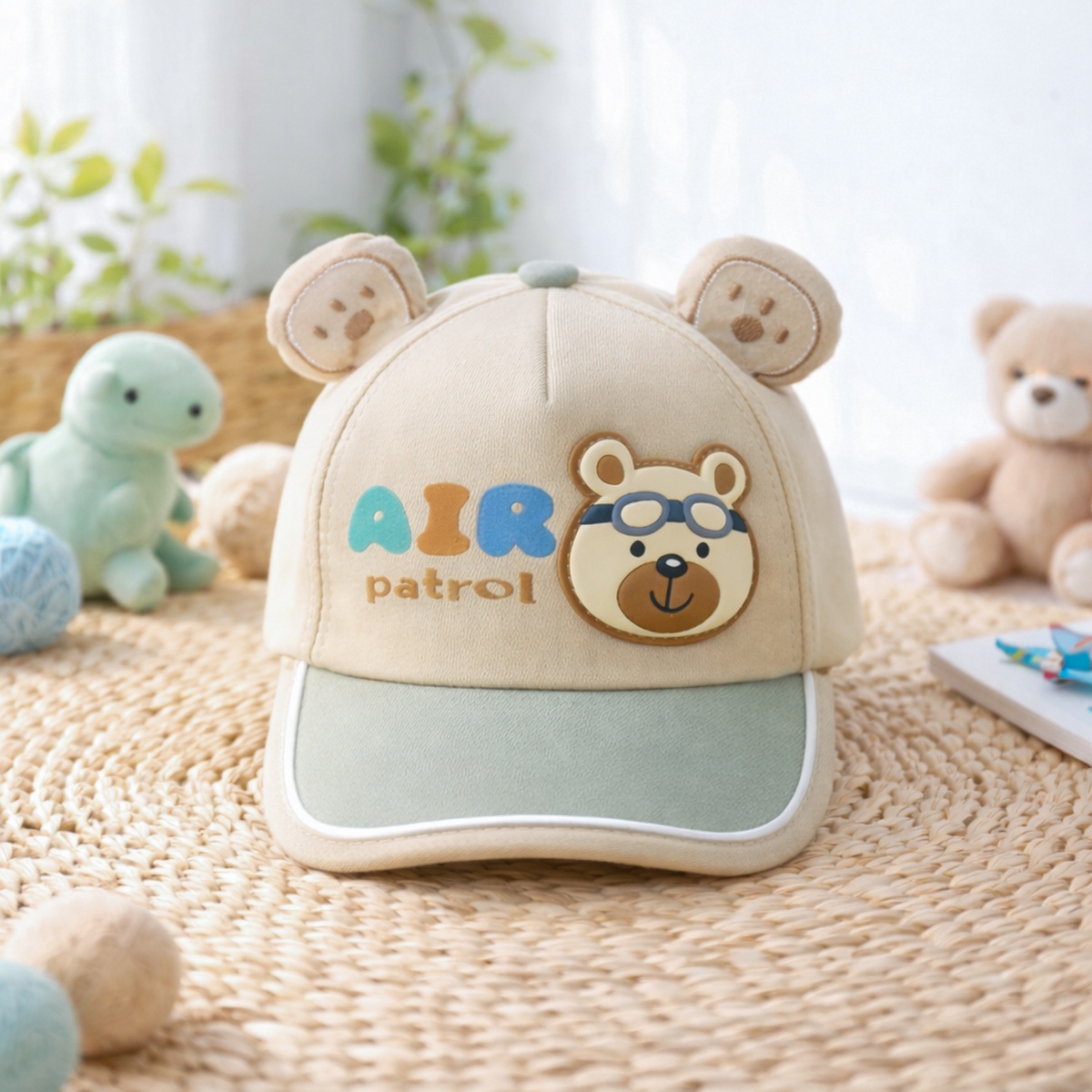 Mũ lưỡi trai KidsPlaza Capybara 26K-H20 size 52 (Nâu xanh) - mặt trái
