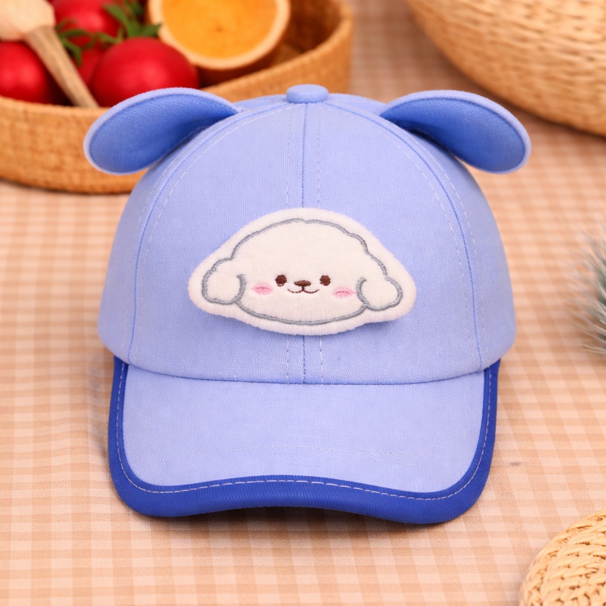 Mũ lưỡi trai KidsPlaza cún 2 tai 26K-H33 size 50 (Xanh) - mặt trái
