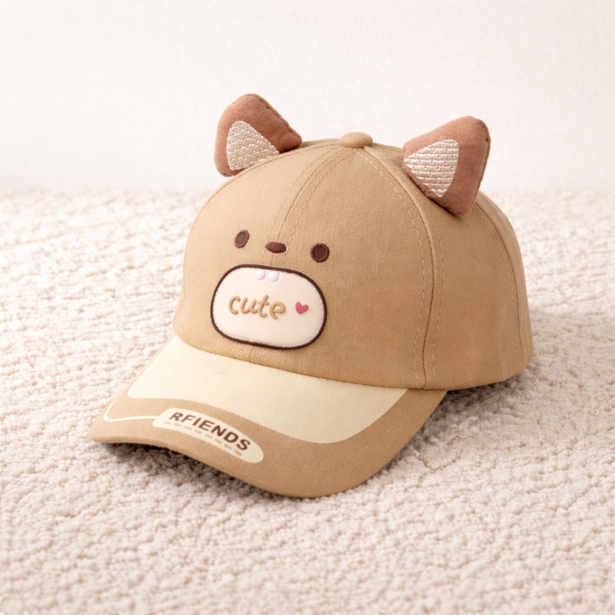 Mũ lưỡi trai KidsPlaza in cute 26K-H32 size 50 (Nâu) - mặt trái