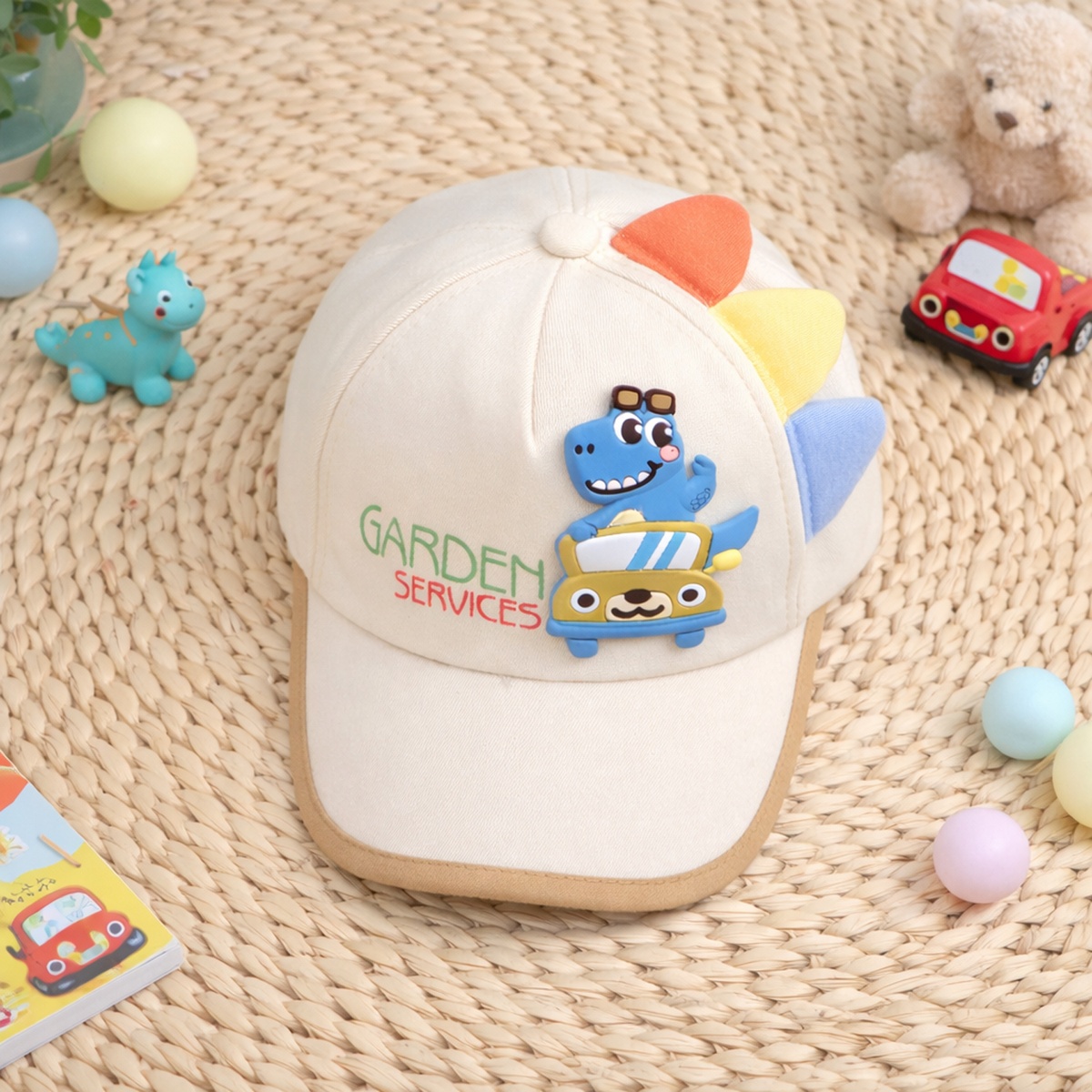 Mũ lưỡi trai KidsPlaza khủng long 26K-H18 size 52 (Be) - mặt phải