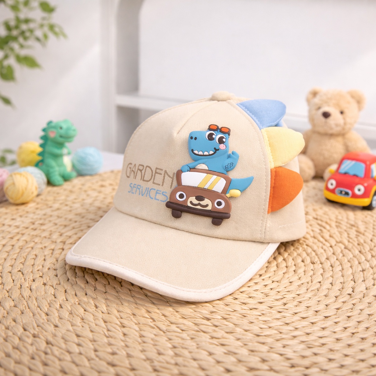 Mũ lưỡi trai KidsPlaza khủng long 26K-H18 size 52 (Nâu) - mặt trái