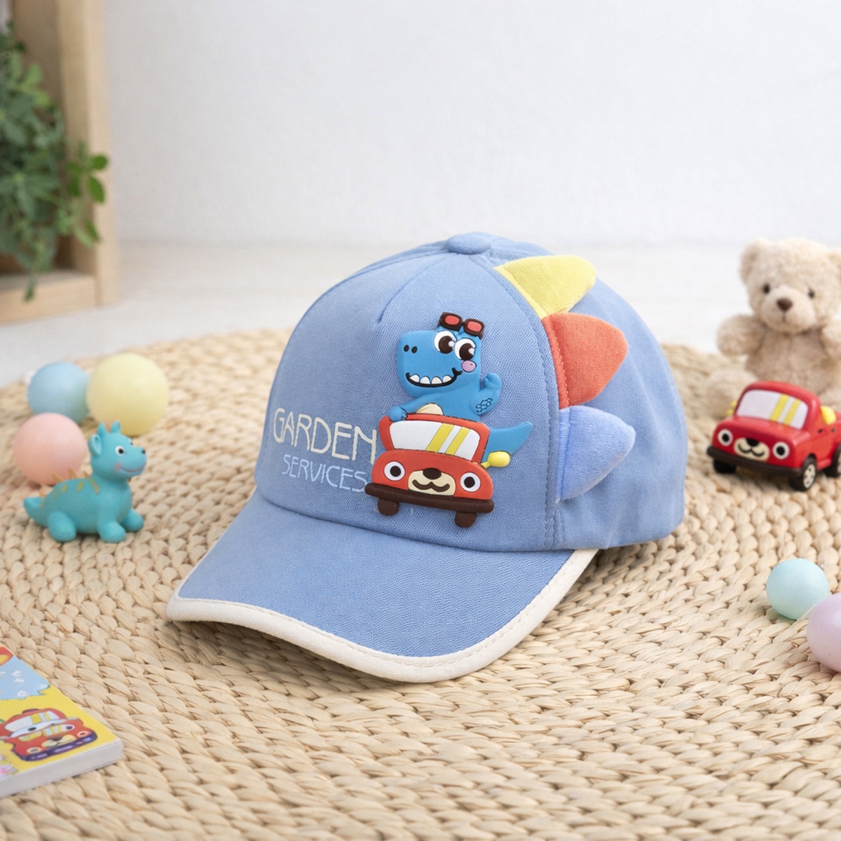 Mũ lưỡi trai KidsPlaza khủng long 26K-H18 size 52 (Xanh dương) - mặt trái
