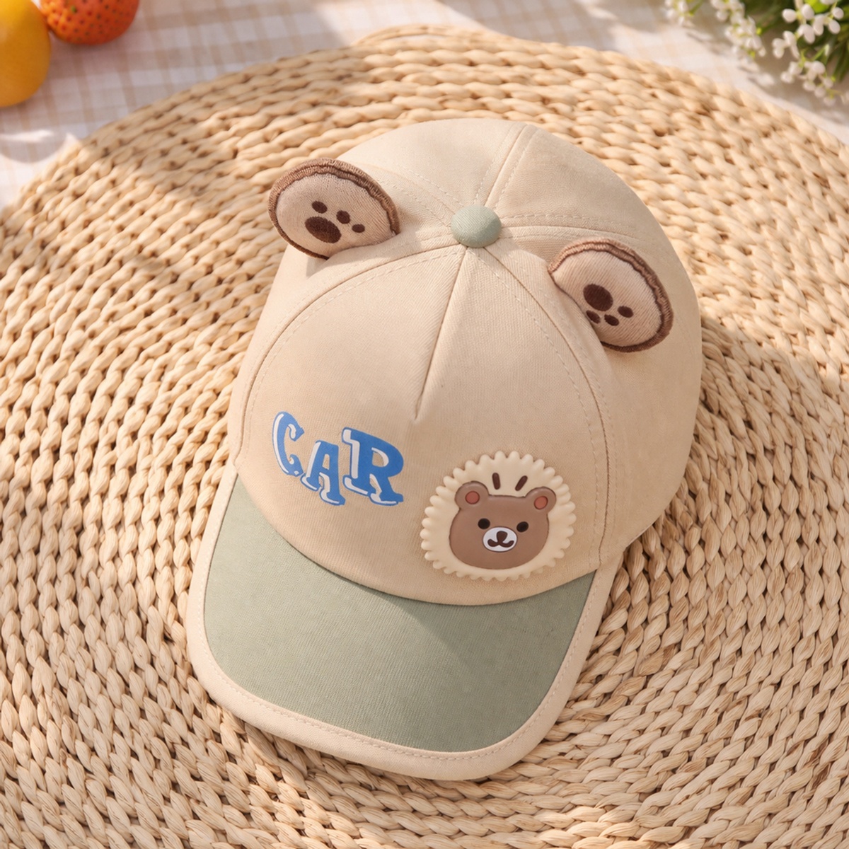 Mũ lưỡi trai KidsPlaza sư tử Car 26K-H27 size 48 (Nâu) - mặt phải