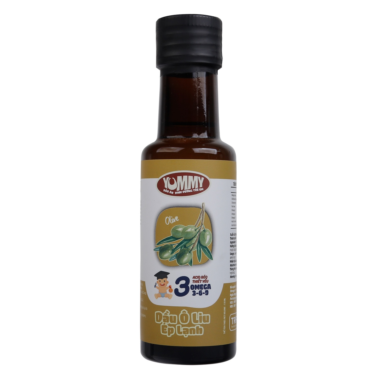 Dầu oliu ép lạnh TRF 110ML - mặt trước
