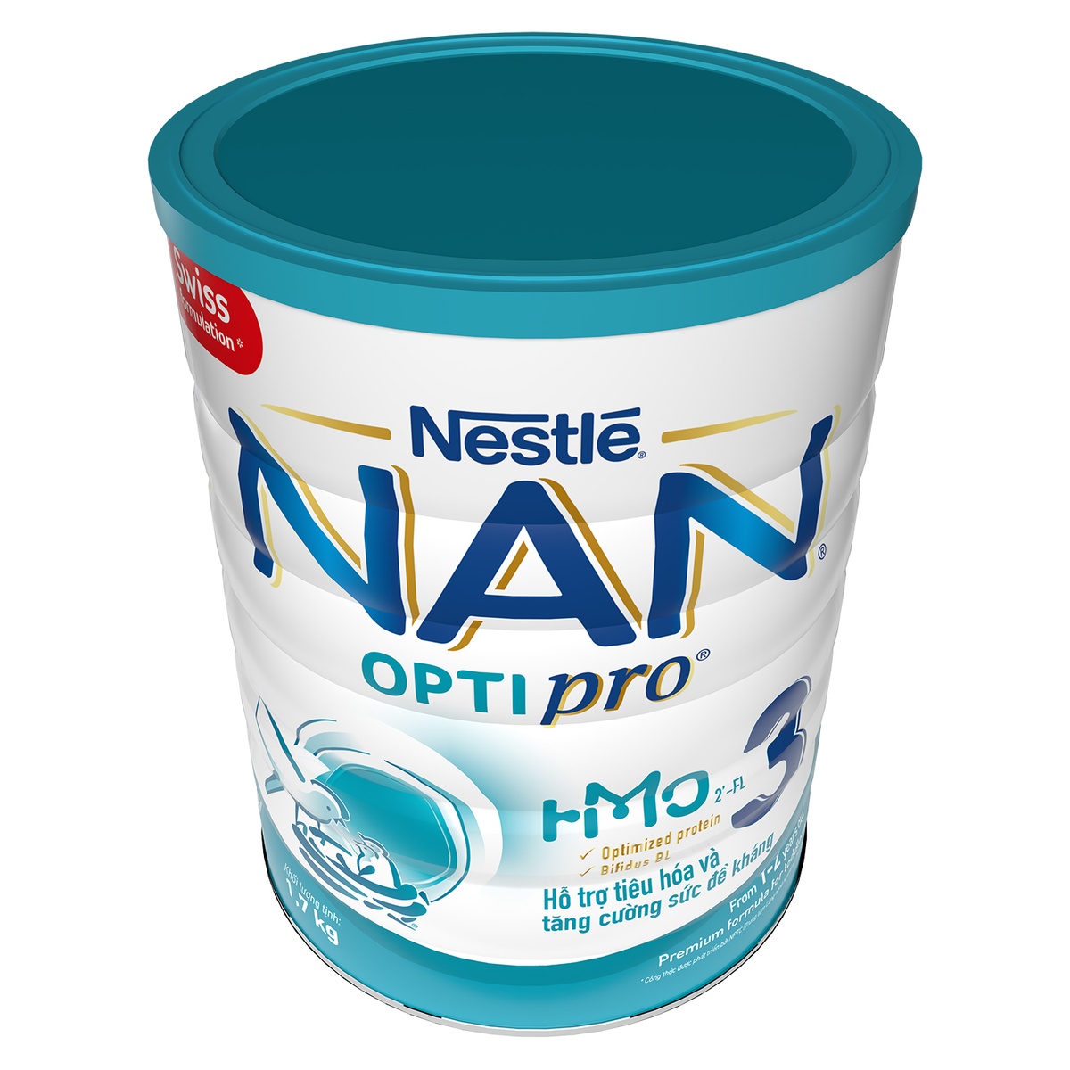Sữa Nan Optipro HMO số 3 1.7kg cho bé 12-24 tháng tuổi - mặt sau