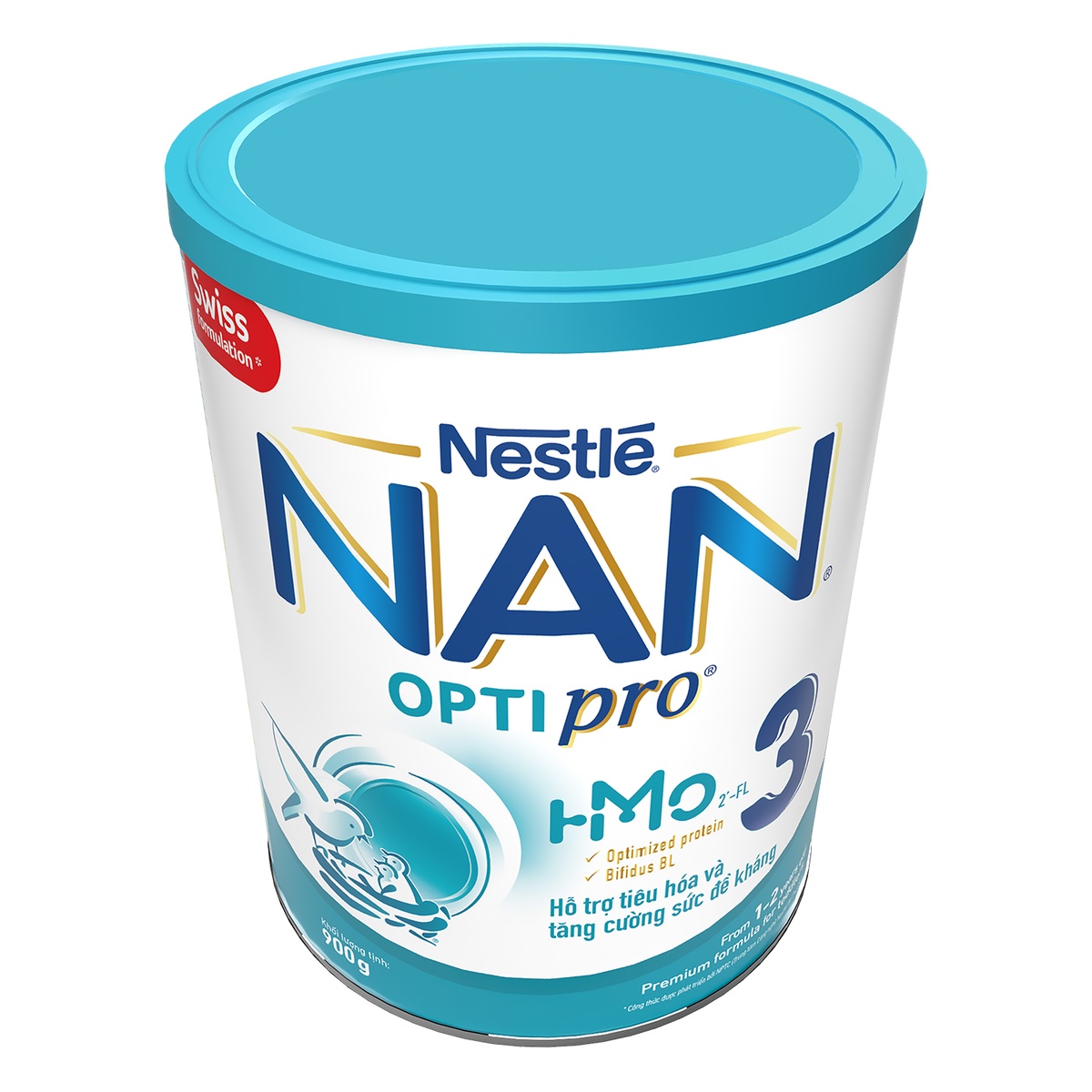 Sữa Nan Optipro HMO số 3 900g cho bé 12-24 tháng tuổi - mặt sau