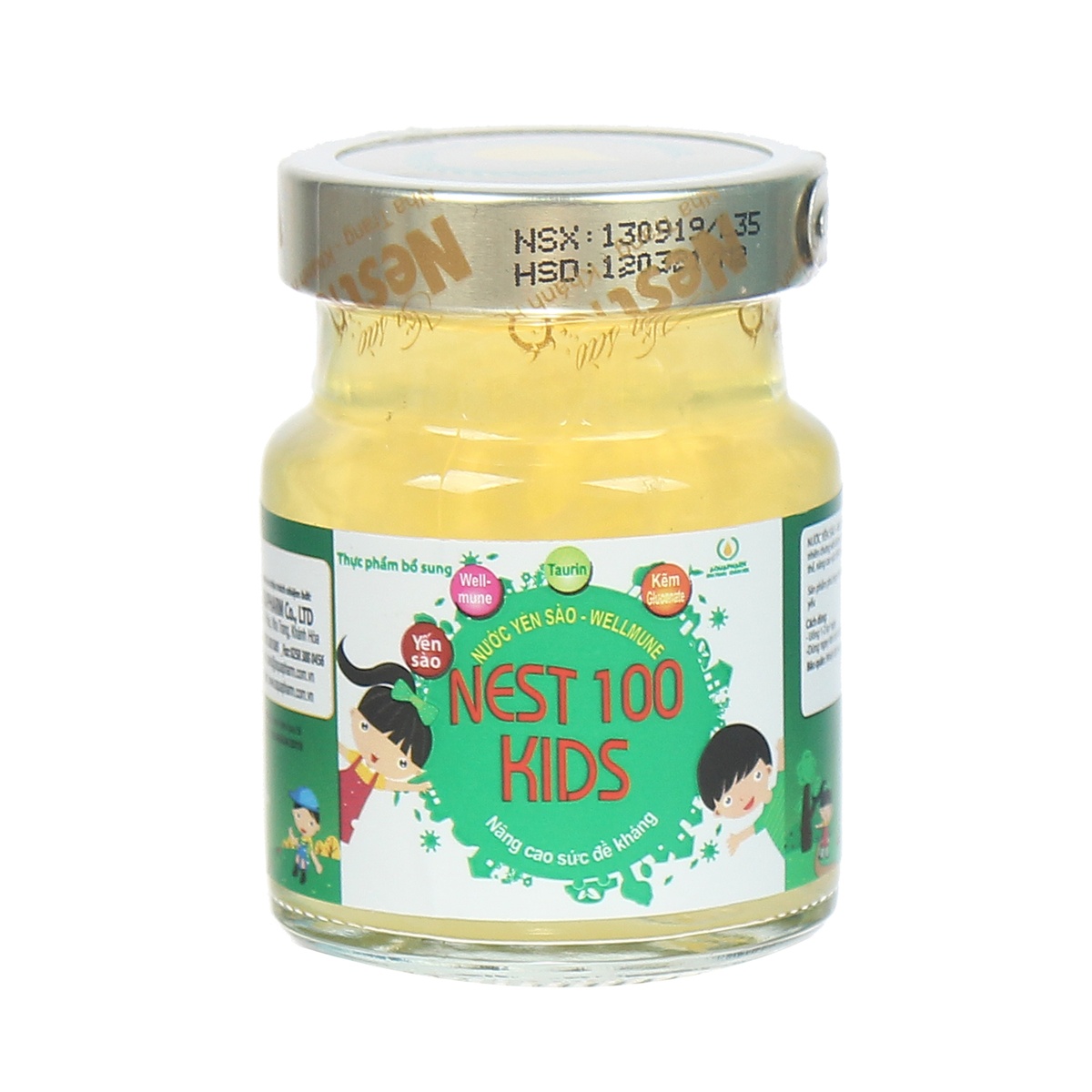 Nest 100 Kids - Yến sào Wellmune 70ml - mặt trái