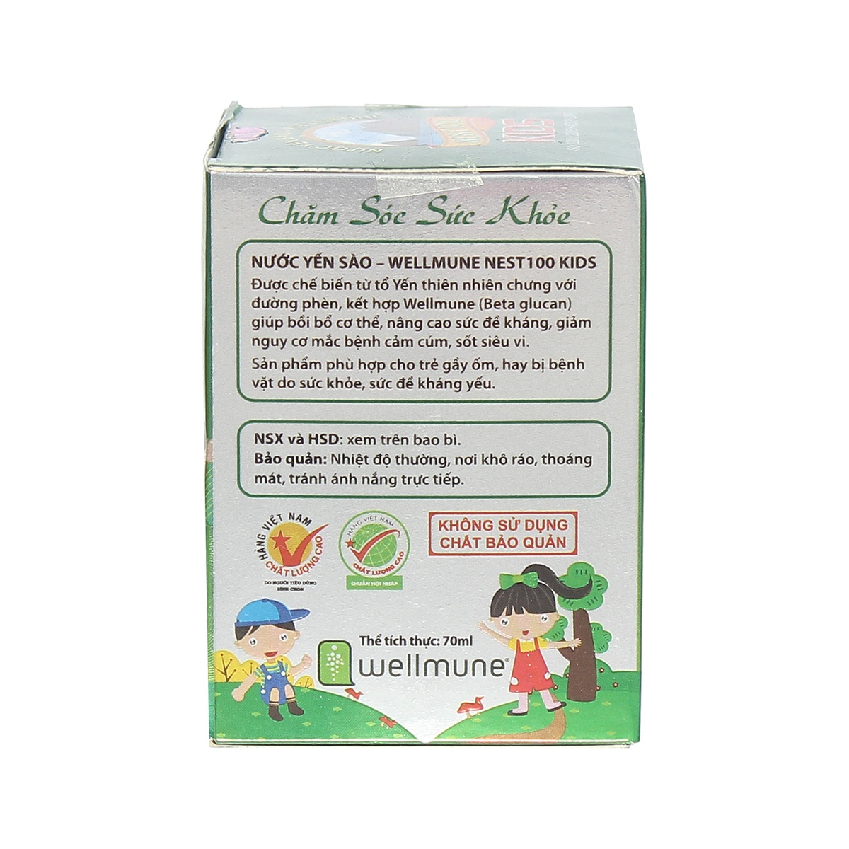 Nest 100 Kids - Yến sào Wellmune 70ml - hình 6