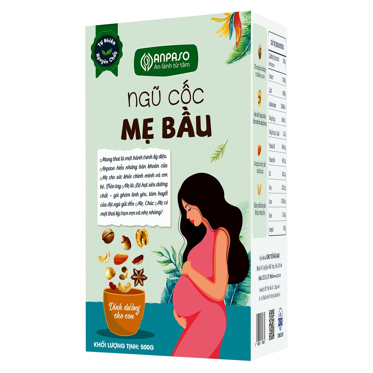 Ngũ cốc mẹ bầu Anpaso 500g - góc nghiêng
