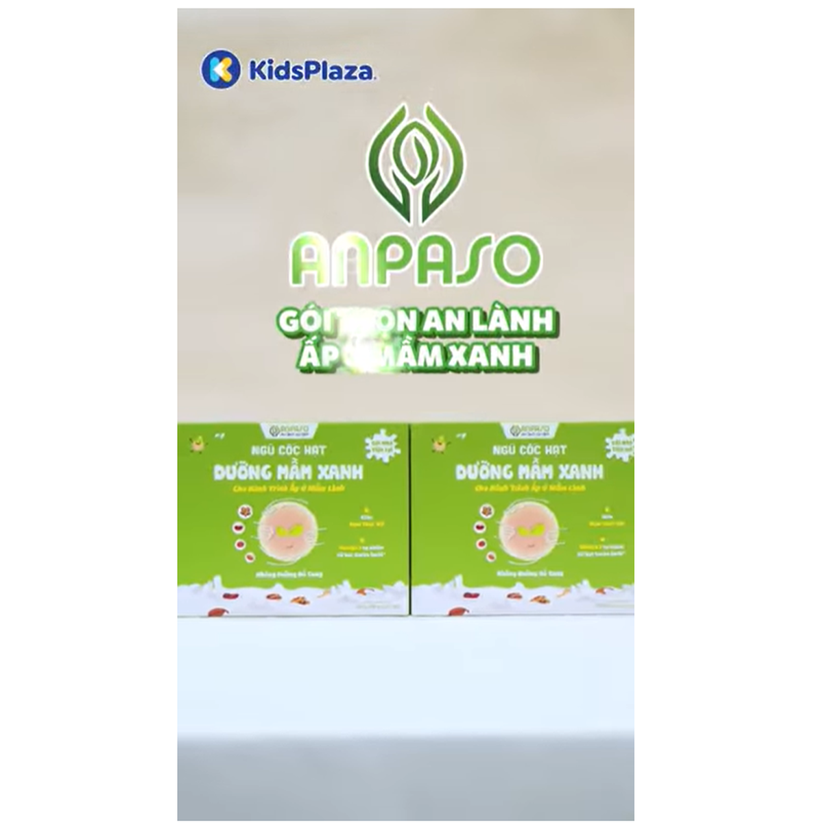 Ngũ cốc mẹ bầu Dưỡng mầm xanh Anpaso 360g  - video