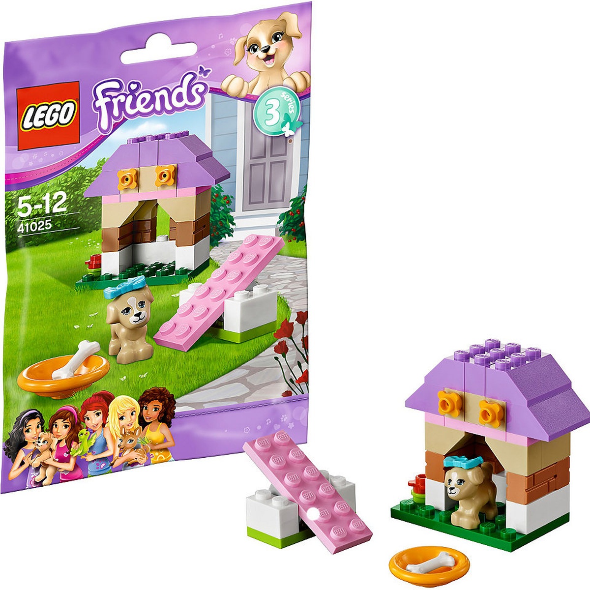 Đồ chơi Lego 41025 nhà cho cún con - mặt sau