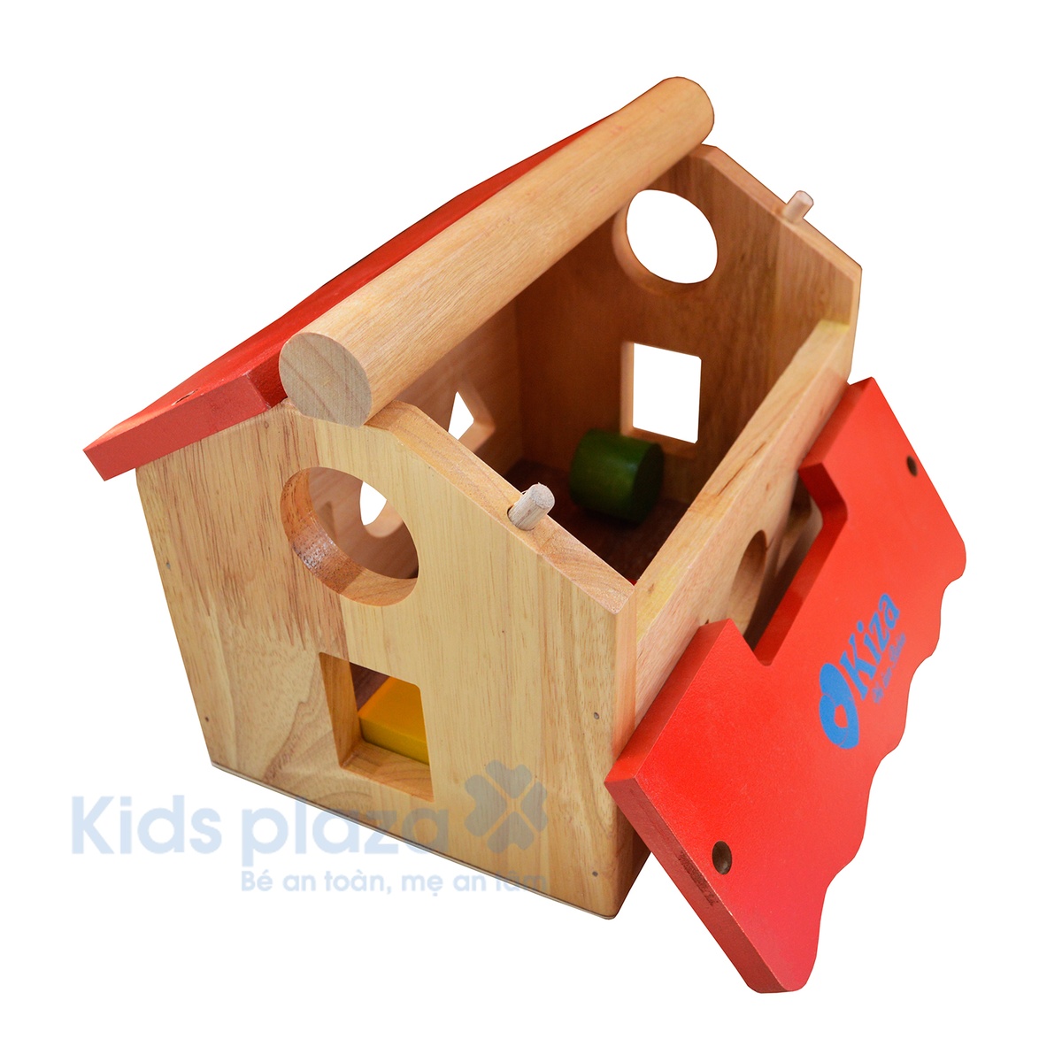 Đồ chơi gỗ nhà thả hình Kiza X5 - mặt trái