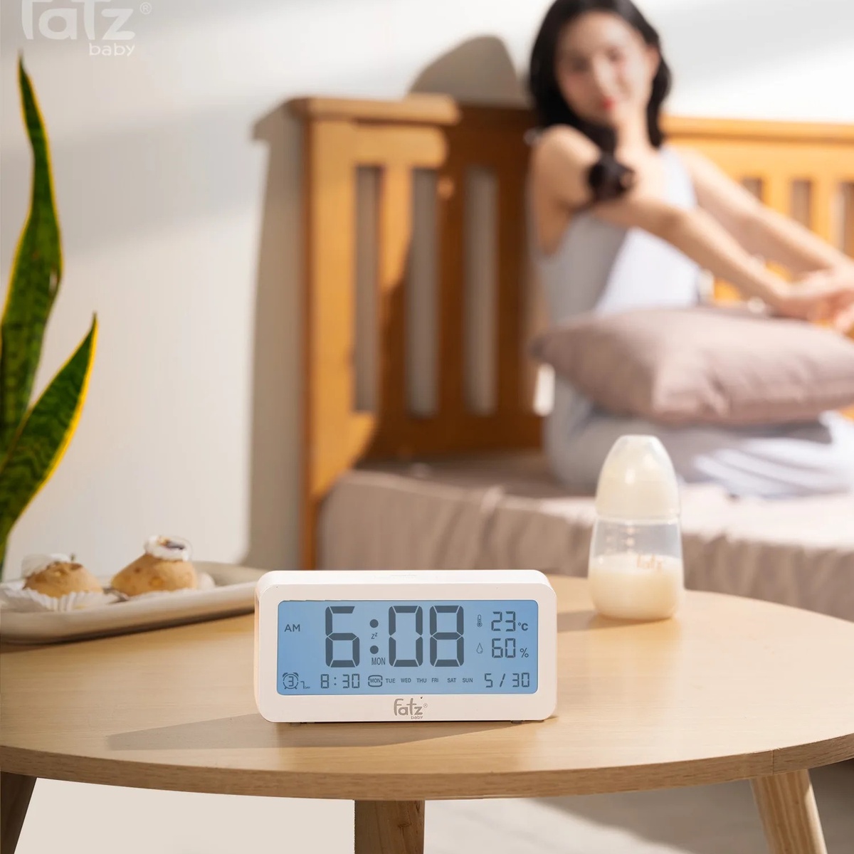 Nhiệt ẩm kế điện tử đa năng Senmax 1 Fatzbaby FB8826WS - mặt sau