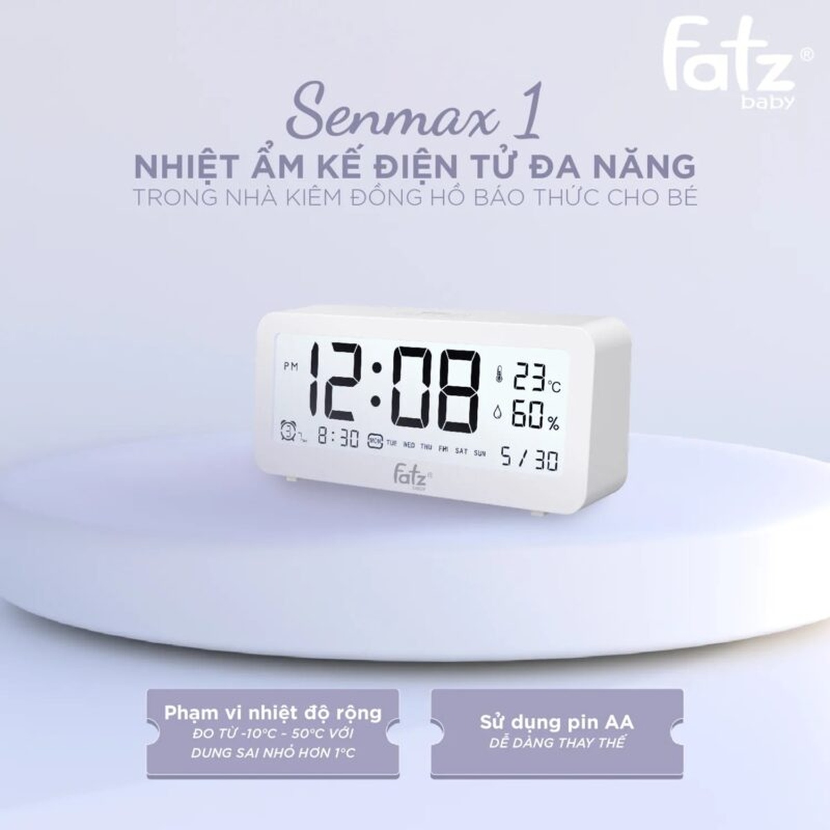 Nhiệt ẩm kế điện tử đa năng Senmax 1 Fatzbaby FB8826WS - hình 6