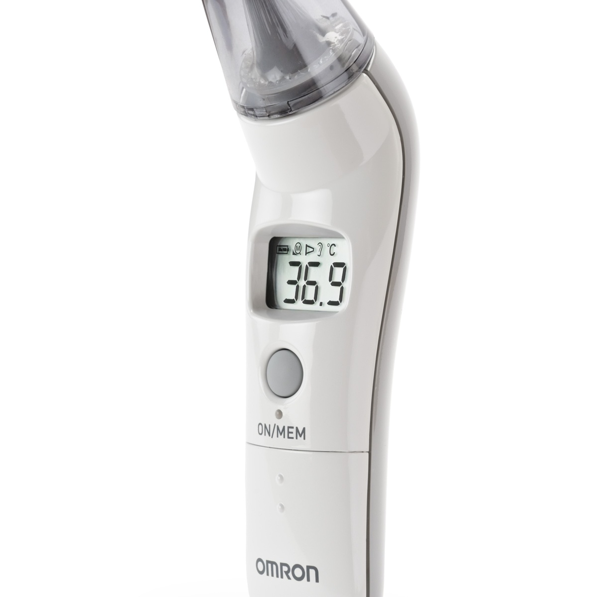 Nhiệt kế điện tử đo tai Omron TH-839S - mặt trái