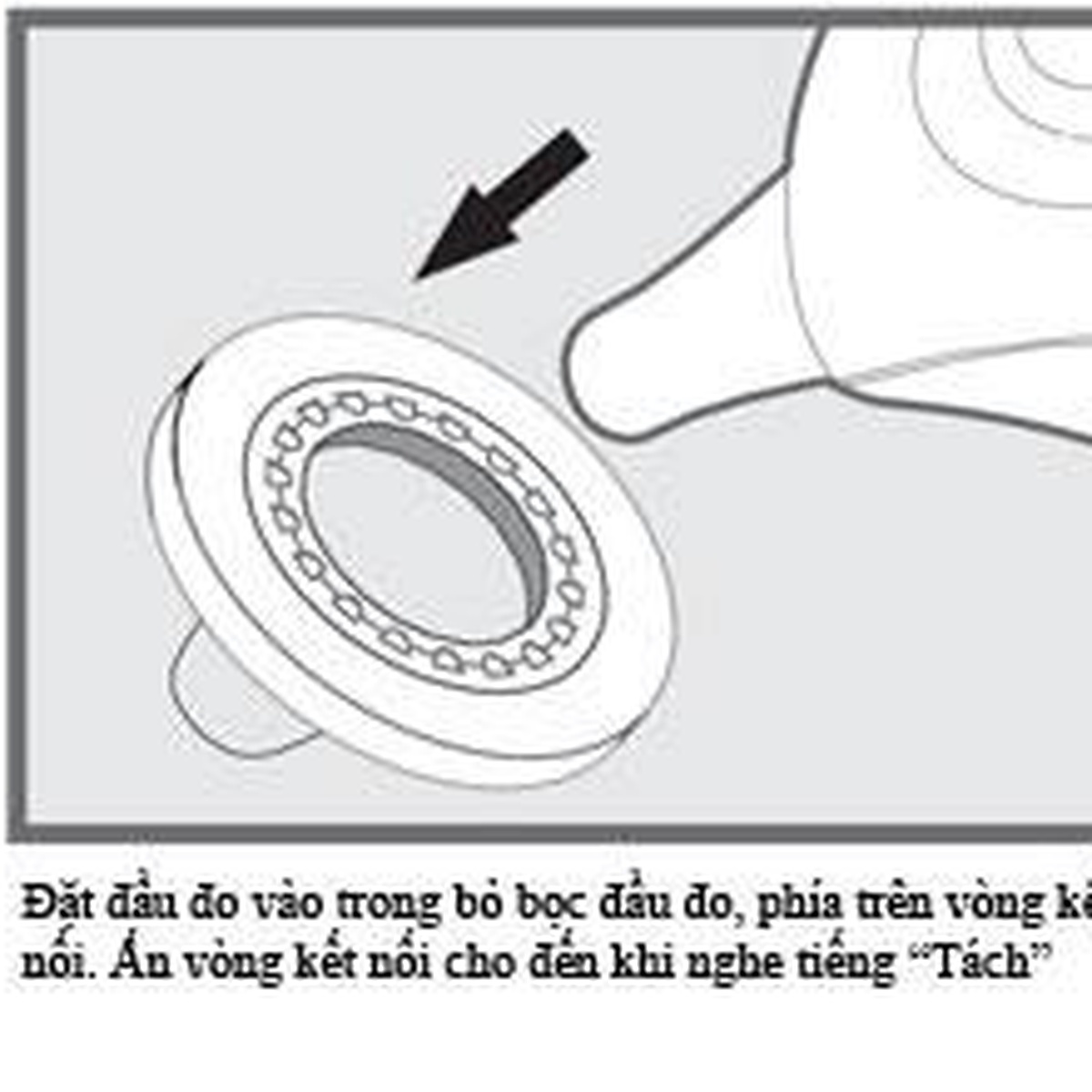 Nhiệt kế điện tử đo tai Omron TH-839S - mặt sau