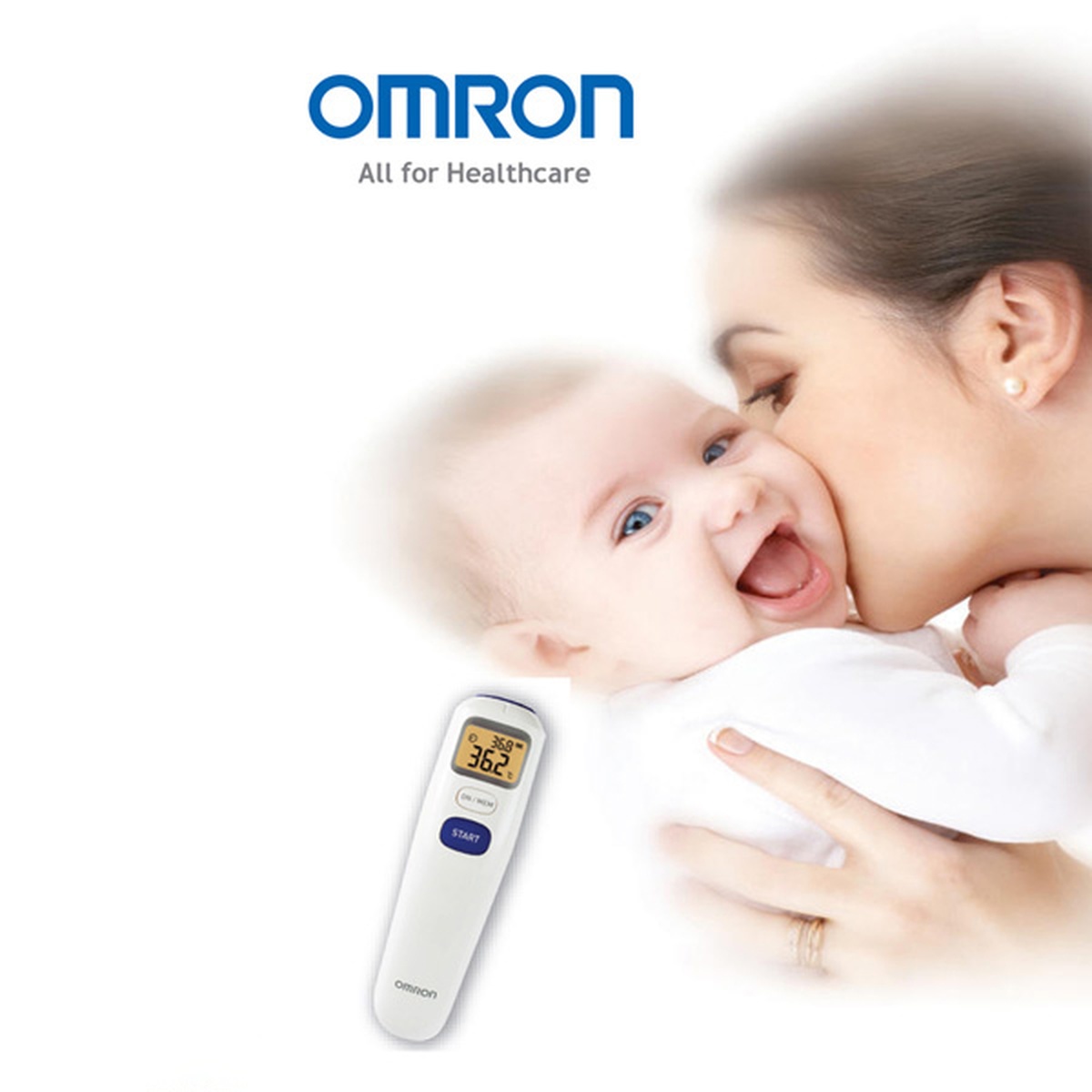 Nhiệt kế hồng ngoại đo trán OMRON MC-720  - mặt sau