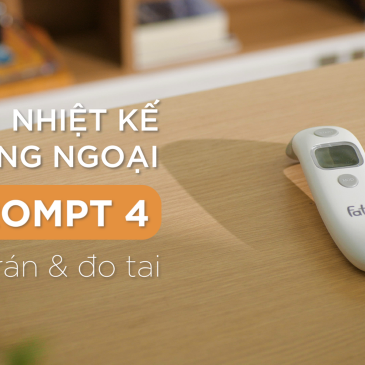 Nhiệt kế hồng ngoại đo trán và đo tai ETOO3 - góc nghiêng