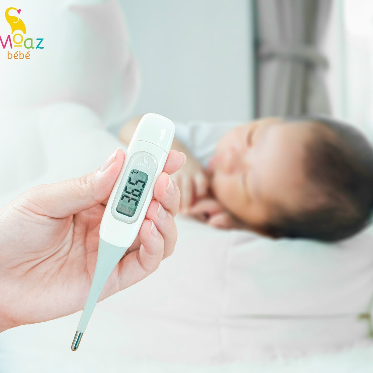 Nhiệt kế kỹ thuật số Moaz BéBé MB-040 - hình 6