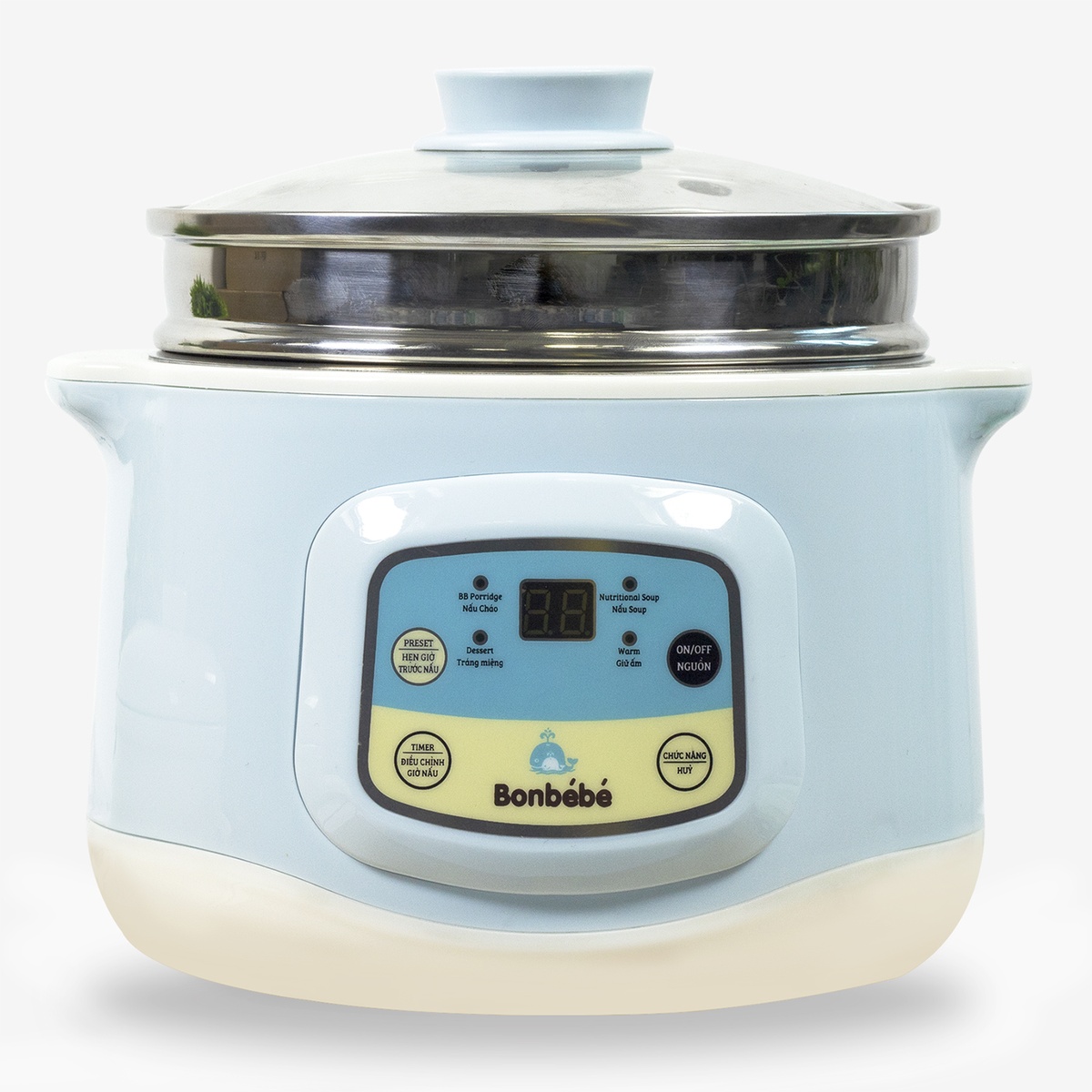 Nồi hầm cách thủy Bonbébé BB-31 dung tích 1000ml - mặt phải
