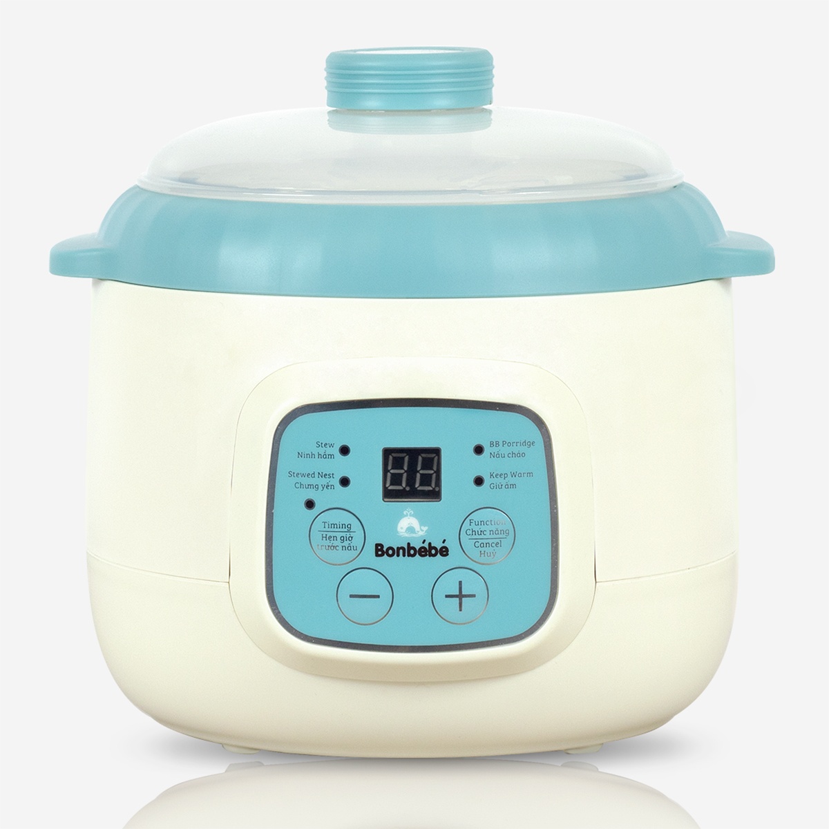 Nồi hầm đa năng kèm hầm Bonbébé BB-37 dung tích 800ml - mặt sau